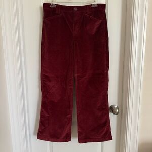 Madewell Women's Flare Jeans in Rich Burgundy